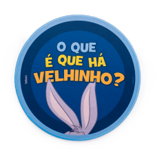 Mousepad Letron Looney Tunes Pernalonga, Estampado, Redondo, 26cm