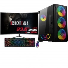 PC Completo SuperFrame Master AMD Ryzen 5 5500 / RTX 3060 / 16GB / SSD 1TB / Monitor Gamer SuperFrame Precision, 23.6 / Teclado / Mouse Superframe