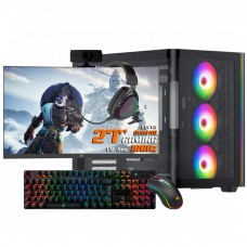 PC Completo T-GAMER Stream Force AMD Ryzen 5 5500, Geforce RTX 3060, Memória 16GB DDR4, SSD 1TB, Monitor Gamer 27', Teclado, Mouse, Headset