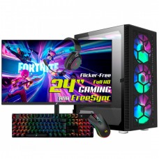 PC Completo T-GAMER Stream Lite AMD Ryzen 5 5500, Geforce RTX 3050, Memória 16GB DDR4, SSD 960GB, Monitor Gamer 24', Teclado, Mouse, Headset