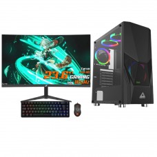 PC Completo T-Home Intel Core i5 10400F / NVIDIA GeForce GTX 1650 / 16GB (2x8GB) DDR4 / SSD 480GB / Monitor Gamer SuperFrame Precision Ultra, 23,6 Pol