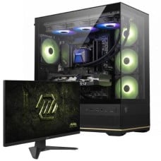PC GAMER POWERED BY MSI ADVANCED Intel Core i5 14400F / RTX 5060 8GB / 16GB DDR4 / SSD 480GB + Monitor Gamer MSI MAG 272F X24, 27 Pol