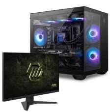 PC GAMER POWERED BY MSI ADVANCED Intel Core i5 14400F / RTX 5060 8GB / 16GB DDR4 / SSD 480GB + Monitor Gamer MSI MAG 272F X24, 27 Pol
