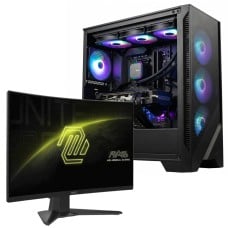 PC GAMER POWERED BY MSI ADVANCED Ryzen 7 5700X / RTX 5060 8GB / 16GB DDR4 / SSD 480GB + Monitor Gamer MSI MAG 276CXF, 27 Pol