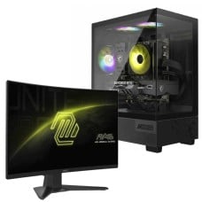PC GAMER POWERED BY MSI ESSENTIAL Intel Core i5 12400F / RTX 5050 8GB / 16GB DDR4 / SSD 480GB + Monitor Gamer MSI MAG 242C, 24 Pol