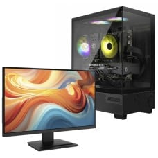 PC GAMER POWERED BY MSI ESSENTIAL Ryzen 5 5500 / RTX 5050 8GB / 16GB DDR4 / SSD 480GB + Monitor MSI PRO MP243L E14, 23.8 Pol