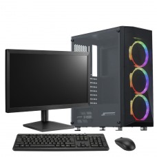 PC GAMER SOLDIER Intel Core I3 10100 / AMD Radeon RX 580 / 16GB DDR4 (2X8GB) / SSD 480GB / Monitor 19 Pol