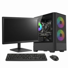 PC GAMER SOLDIER Intel Core i3 8100 / AMD Radeon RX 550 / 8GB DDR4 / SSD 256GB / Monitor 19 Pol