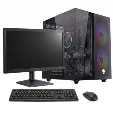 PC GAMER SOLDIER Intel Core i3 8100 / AMD Radeon RX 580 / 16GB DDR4 (2X8GB) / SSD 512GB / Monitor 19 Pol