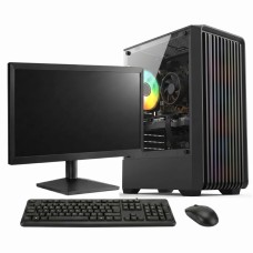 PC GAMER SOLDIER Intel Core i7 / AMD Radeon RX 580 / 16GB DDR3 / SSD 512GB / + Monitor 19 Pol / + Combo Teclado e Mouse
