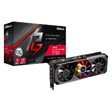 Placa de Vídeo Asrock Radeon Navi RX 5700 Phantom Gaming D 8G OC, Triple Fan, 8GB GDDR6, 256Bit