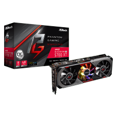 Placa de Vídeo Asrock, Radeon, Navi RX 5700 XT Phantom Gaming D 8G OC, Triple Fan, 8GB, GDDR6, 256Bit, 90-GA1JZZ-00UANF