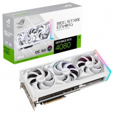 Placa De Vídeo Asus, ROG Strix, GeForce RTX 4080 OC Edition, White 16GB, GDDR6X, DLSS, Ray Tracing, ROG-STRIX-RTX4080-O16G-WHITE