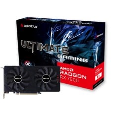 Placa De Vídeo Biostar AMD Radeon RX 7600 OC Ultimate Gaming, 8GB, GDDR6, FSR, Ray Tracing, VA76S6RM81