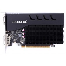 Placa de Vídeo Colorful, GeForce, GT 710 V2.0, 1GB, GDDR3, 64Bit, GT710-2GD3-V