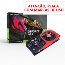 Placa de Vídeo Colorful GeForce GTX 1650 NB 4GD6-V, 4GB, GDDR6, 128bit - Open Box COM MARCAS DE USO