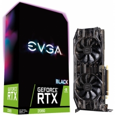Placa de Vídeo EVGA NVIDIA Geforce RTX 2080 Black Edition Gaming Dual, 8GB GDDR6, 256Bit, 08G-P4-2081-KR