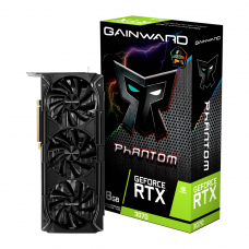 Placa de Vídeo Gainward GeForce RTX 3070 Phantom+, LHR, 8GB, GDDR6, DLSS, Ray Tracing, NE63070019P2-1040M