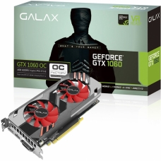 Placa de Vídeo Galax GeForce GTX 1060 OC Dual, 6GB GDDR5, 192Bit, 60NRH7DSN5E6