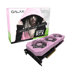 Placa de Vídeo Galax, GeForce, RTX 3090 EX Gaming Pink, 1 Click OC, 24GB, GDDR6X, 384Bit