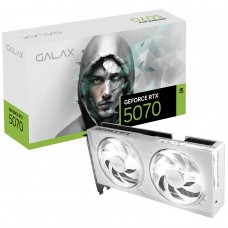Placa de Vídeo Galax NVIDIA GeForce RTX 5070 1-Click OC, 12GB, GDDR7, DLSS, Ray Tracing, White, 57NON7MDBSWH
