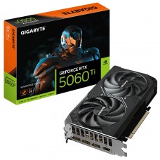 Placa de Vídeo Gigabyte NVIDIA GeForce RTX 5060 Ti Windforce Max OC, 8GB, GDDR7, DLSS, Ray Tracing, GV-N506TWF2MAX OC-8GD