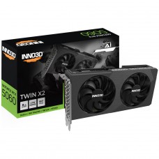 Placa de Vídeo INNO3D NVIDIA GeForce RTX 5060 TWIN X2, 8GB, GDDR7, DLSS, Ray Tracing, N50602-08D7-195071N