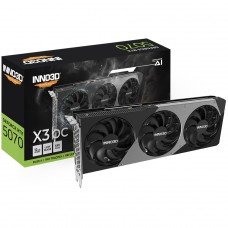 Terabyte Placa de Vídeo INNO3D NVIDIA GeForce RTX 5070 TWIN X3 OC, 12GB, GDDR7, DLSS, Ray Tracing, N50703-12D7X-195064L image
