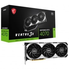 Placa de Vídeo MSI NVIDIA GeForce RTX 4070 Ventus 3X OC, 12GB, GDDR6X, DLSS, Ray Tracing, 912-V513-062