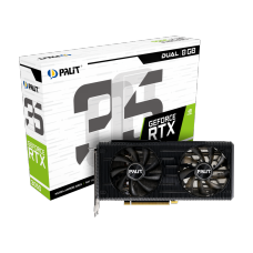Placa de Vídeo Palit NVIDIA GeForce RTX 3050 Dual, LHR, 8GB, GDDR6, DLSS, Ray Tracing, NE63050019P1-190AD