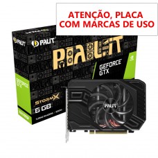Placa de Vídeo Palit NVIDIA GeForce GTX 1660 Super StormX, 6GB, GDDR6, 192bit, NE6166S018J9-161F - Open Box COM MARCAS DE USO