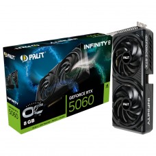 Placa de Vídeo Palit NVIDIA GeForce RTX 5060 Infinity 2 OC, 8GB, GDDR7, DLSS, Ray Tracing, NE75060V19P1-GB2063L