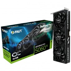 Placa de Vídeo Palit NVIDIA GeForce RTX 5060 Ti Infinity 3 OC, 16GB, GDDR7, DLSS, Ray Tracing, NE7506TS19T1-GB2061S