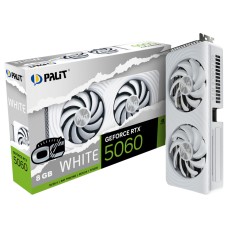 Placa de Video Palit NVIDIA GeForce RTX 5060 White OC, 8GB, GDDR7, DLSS, Ray Tracing, NE75060U19P1-GB2063M