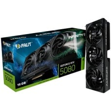 Placa de Vídeo Palit NVIDIA GeForce RTX 5080 Infinity 3, 16GB, GDDR7, DLSS, Ray Tracing, NE75080019T2-GB2035S