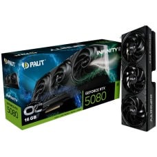 Placa de Vídeo Palit NVIDIA GeForce RTX 5080 Infinity 3 OC, 16GB, GDDR7, DLSS, Ray Tracing, NE75080U19T2-GB2035S