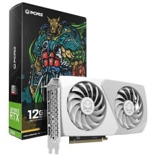Placa de Vídeo PCYES NVIDIA GeForce RTX 3060 Projeto Edge White, 12GB, GDDR6, DLSS, Ray Tracing, PVRTX3060WT2F