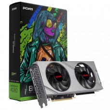 Placa de Vídeo PCYES NVIDIA GeForce RTX 4060, Dual Fan, 8GB, GDDR6, DLSS, Ray Tracing, PA40608GR6DF