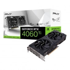 Placa de Vídeo PNY NVIDIA GeForce RTX 4060 TI Verto Dual Fan, 16GB, GDDR6, DLSS, Ray Tracing, VCG4060T16DFXPB1