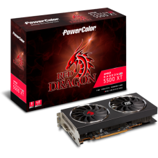 Placa de Vídeo PowerColor Radeon Navi RX 5500 XT Red Dragon, Dual Fan, 8GB GDDR6, 128Bit