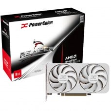 Placa de Vídeo PowerColor Reaper White AMD Radeon RX 9060 XT, 8GB, GDDR6, FSR, Ray Tracing, RX9060XT 8G-A/WHITE
