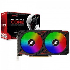 Placa De Vídeo SuperFrame AMD Radeon RX 6600LE Core, RGB, 8GB, GDDR6, FSR, Ray Tracing, Preto, SF-GC-RGAMD66008GD6