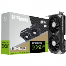 Placa de Vídeo Zotac Gaming NVIDIA GeForce RTX 5060 Ti Twin Edge OC, 8GB, GDDR7, DLSS, Ray Tracing, ZT-B50610H-10M