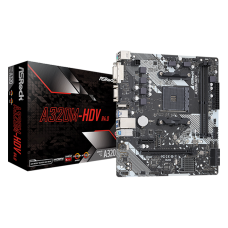 Placa Mãe ASRock A320M-HDV, Chipset A320, AMD AM4, mATX, DDR4, (R4.0)
