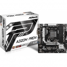 Placa Mãe ASRock A320M Pro4, Chipset A320, AMD AM4, mATX, DDR4