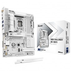 Placa Mãe ASRock B860 Challenger WiFi White, Chipset B860, Intel LGA 1851, ATX, DDR5, Branco