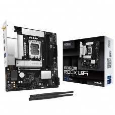 Placa Mãe ASRock B860M Rock WiFi, Chipset B860, Intel LGA 1851, mATX, DDR5