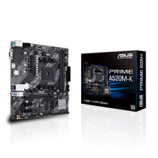 Placa Mãe ASUS Prime A520M-K, Chipset A520, AMD AM4, mATX, DDR4, 90MB1500-M0EAY0 