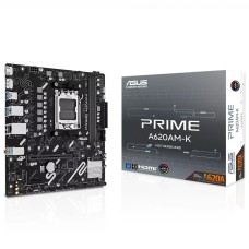 Placa Mãe Asus Prime A620AM-K, Chipset A620A, AMD AM5, MATX, DDR5, 90MB1GX0-M0EAY0