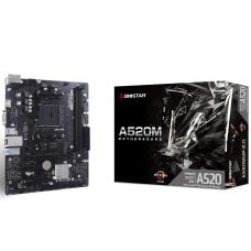 Placa Mãe Biostar A520MHP 2.0, Chipset A520, AMD AM4, MATX, DDR4